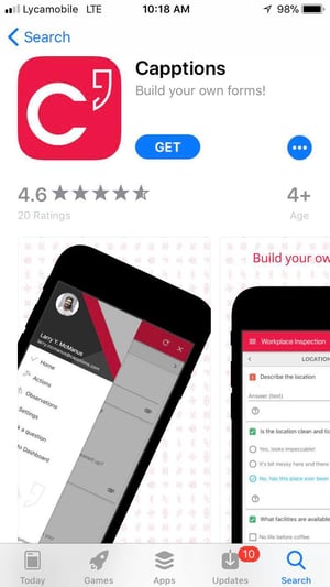 Logging into the App